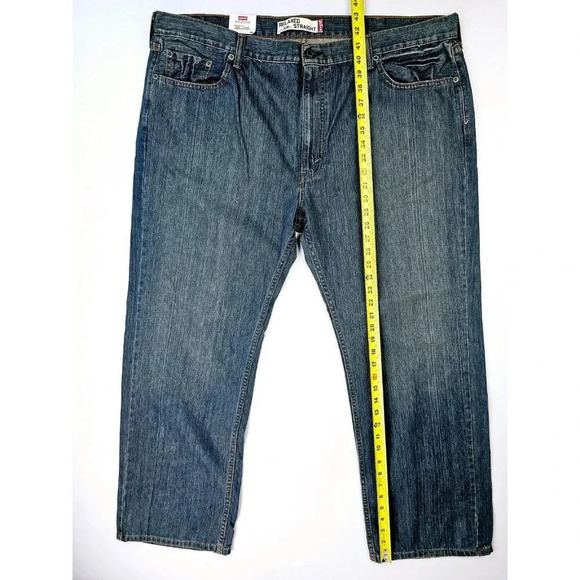 Levi's Size 44X30 Men's 559 Relaxed Straight Blue Denim Cotton Logo Jeans NWT - Picture 13 of 13